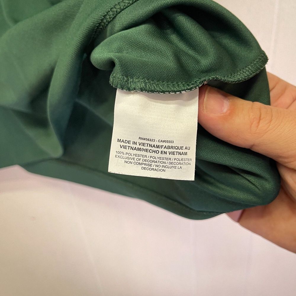 NIKEGOLF Polo Shirt Men Small Green Wicking Golf Athleisure Blokecore Sportswear - Picture 7 of 7